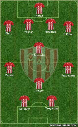 Unión de Santa Fe football formation