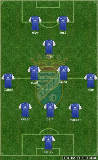 Xerez C.D., S.A.D. 3-5-2 football formation