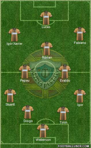 Varzim Sport Clube 4-4-2 football formation
