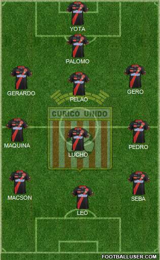CD Provincial Curicó Unido 4-4-1-1 football formation