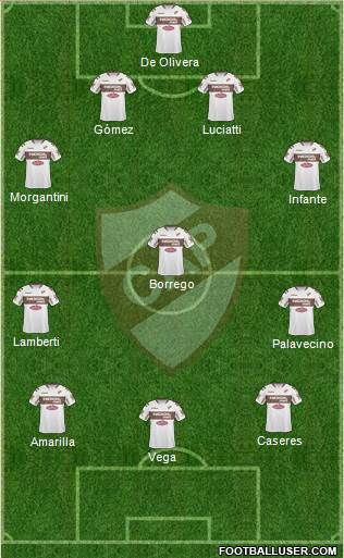 Platense football formation