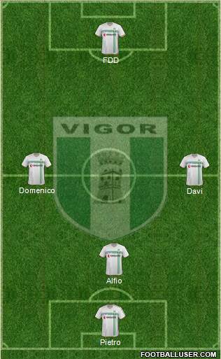 Vigor Lamezia 4-1-2-3 football formation