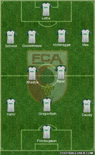FC Augsburg football formation