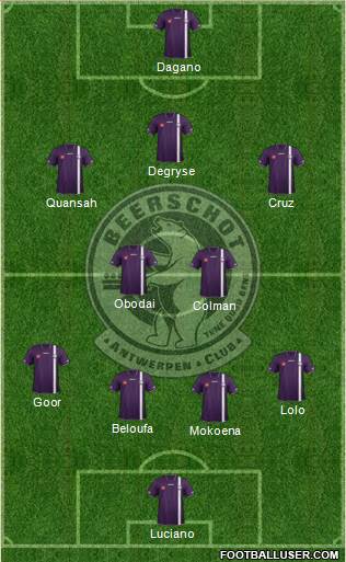 G. Beerschot Antwerpen football formation