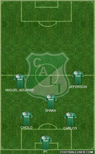 AC Deportivo Cali 5-3-2 football formation