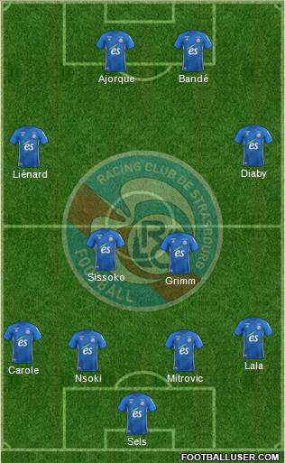 Racing Club de Strasbourg-Football 4-2-2-2 football formation