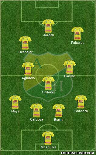 CD Atlético Huila football formation