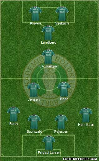 Akademisk Boldklub football formation