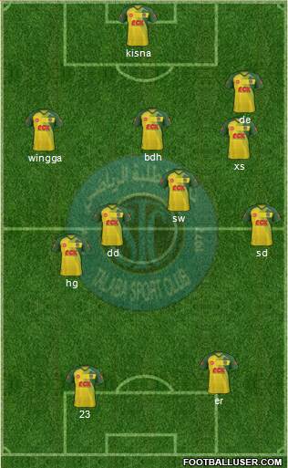 Al-Talaba Sports Club 4-3-3 football formation