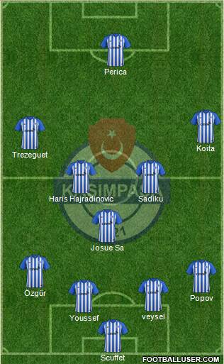 Kasimpasa 4-1-4-1 football formation