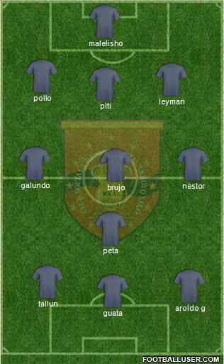 Real Arroyo Seco 4-3-2-1 football formation