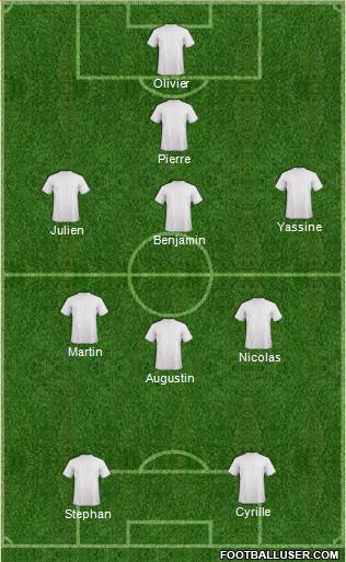Euro 2012 Team football formation