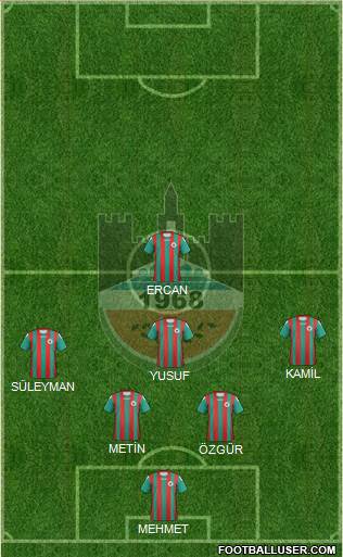Diyarbakirspor 3-5-1-1 football formation
