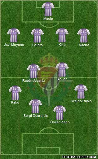 R. Valladolid C.F., S.A.D. football formation