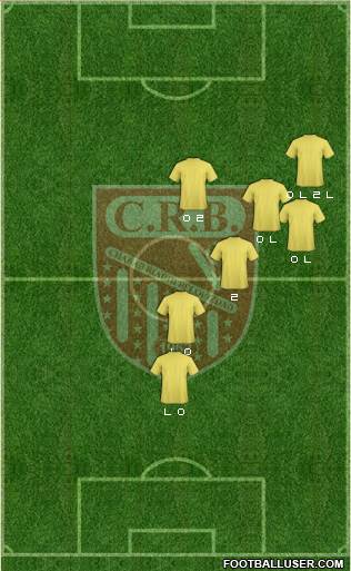 Chabab Riadhi Belouizdad 4-2-2-2 football formation