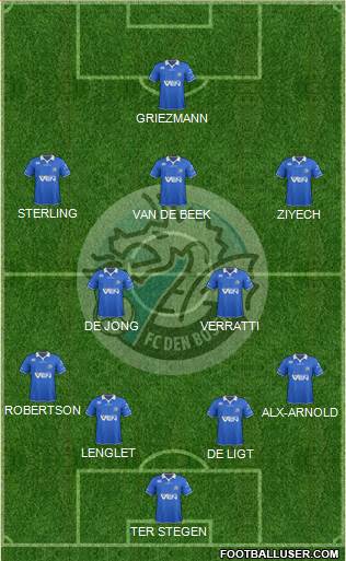 FC Den Bosch 4-2-3-1 football formation