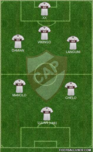 Platense football formation