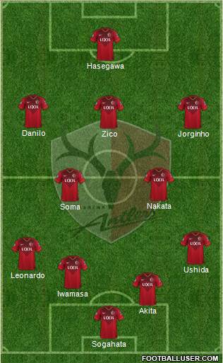 Kashima Antlers 5-4-1 football formation