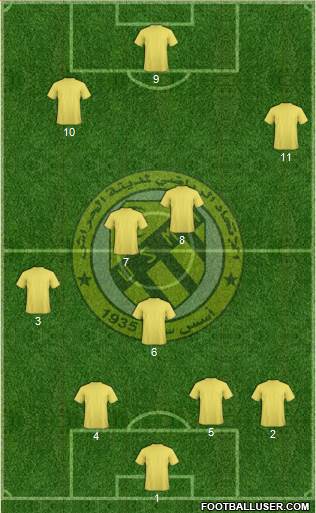Union Sportive Madinet El-Harrach 4-1-4-1 football formation