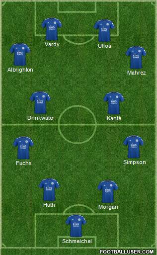 Leicester City England Football Formation