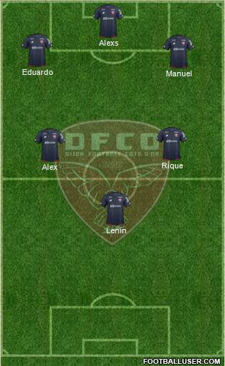 DFCO 4-5-1 football formation
