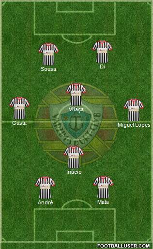 Varzim Sport Clube 4-1-4-1 football formation