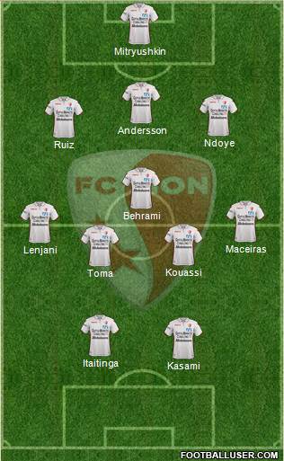 FC Sion football formation