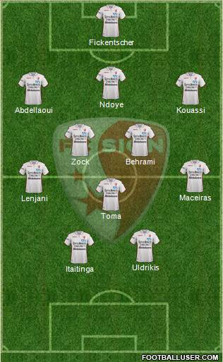 FC Sion 3-5-2 football formation