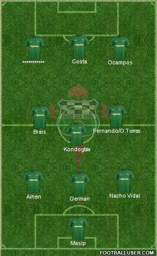 Racing Club de Ferrol S.A.D football formation