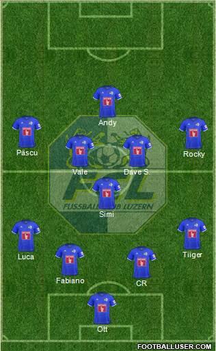 FC Luzern football formation