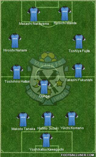 Jubilo Iwata 3-5-2 football formation