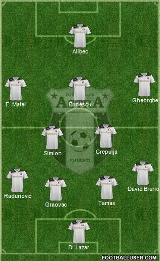 CSM FC Ploiesti 3-5-1-1 football formation