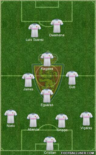 R. Zaragoza S.A.D. football formation