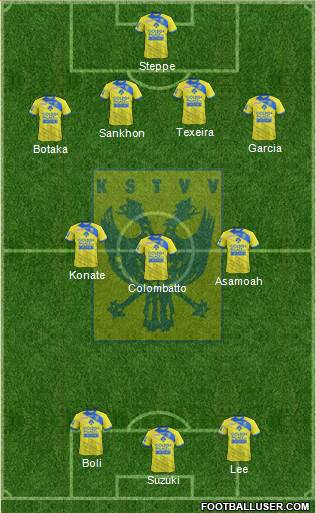 K Sint-Truidense VV 4-3-3 football formation