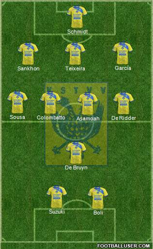 K Sint-Truidense VV 3-4-1-2 football formation