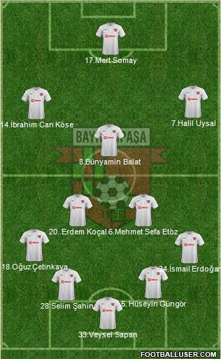Bayrampasa 4-2-1-3 football formation