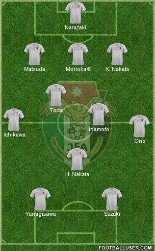 Japan 3-4-1-2 football formation