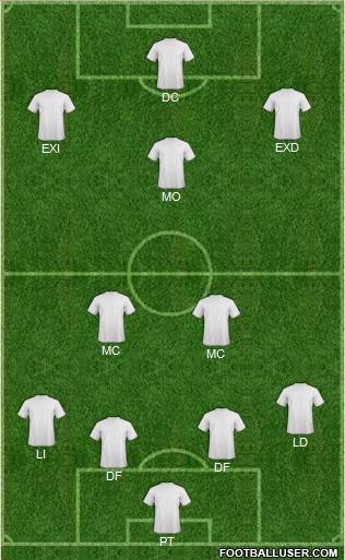 York City 4-2-4 football formation
