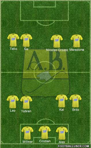 CA Bucaramanga CD football formation