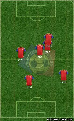 Andorra 3-4-2-1 football formation