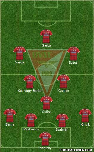 Debreceni VSC football formation
