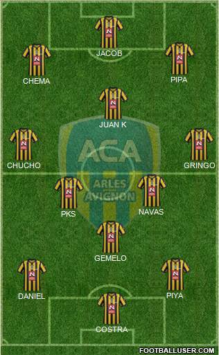 Athlétic Club Arles-Avignon football formation