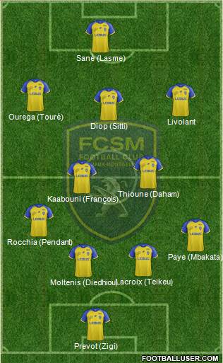 FC Sochaux-Montbéliard football formation