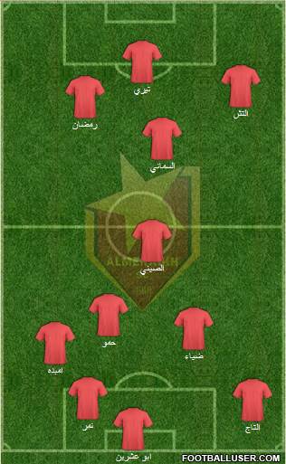 Al-Merreikh Omdurman 4-2-3-1 football formation