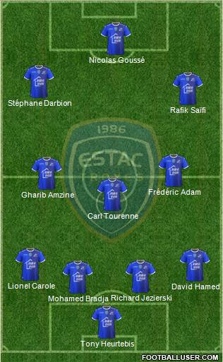 Esperance Sportive Troyes Aube Champagne football formation