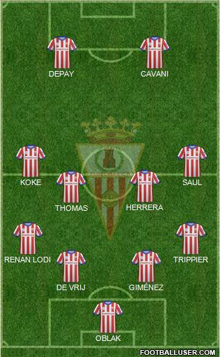 Algeciras C.F. 4-4-2 football formation