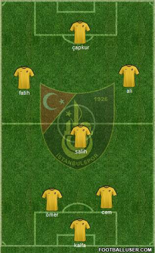 Istanbulspor A.S. 3-5-2 football formation
