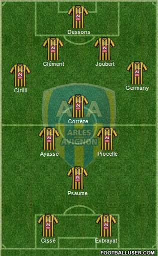 Athlétic Club Arles-Avignon football formation