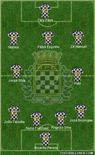 Boavista Futebol Clube - SAD 4-5-1 football formation