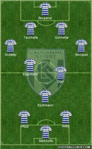 FC Lausanne-Sport football formation